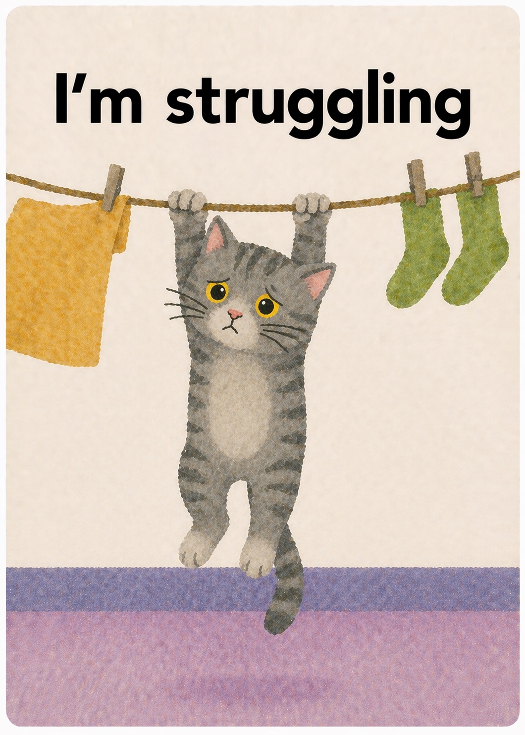 I’m struggling.